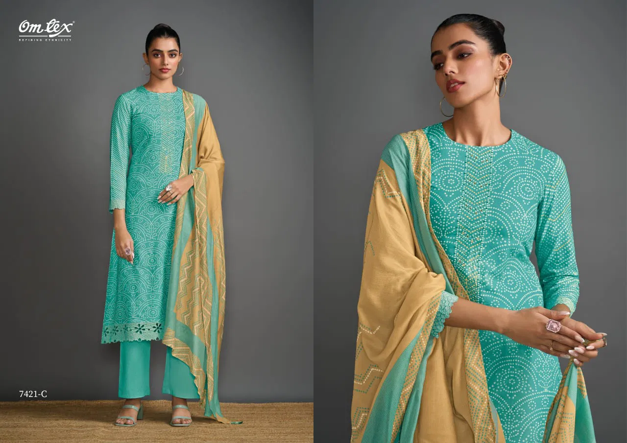 Glamour Gaze By Omtex Lawn Cotton Designer Dress Material Wholesale Online